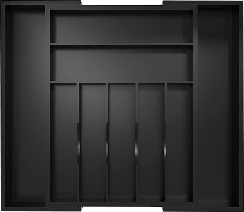 Utensil Organizer Silverware Drawer Organizer - Bamboo Expandable Cutlery Tray with Dividers for ... | Amazon (US)