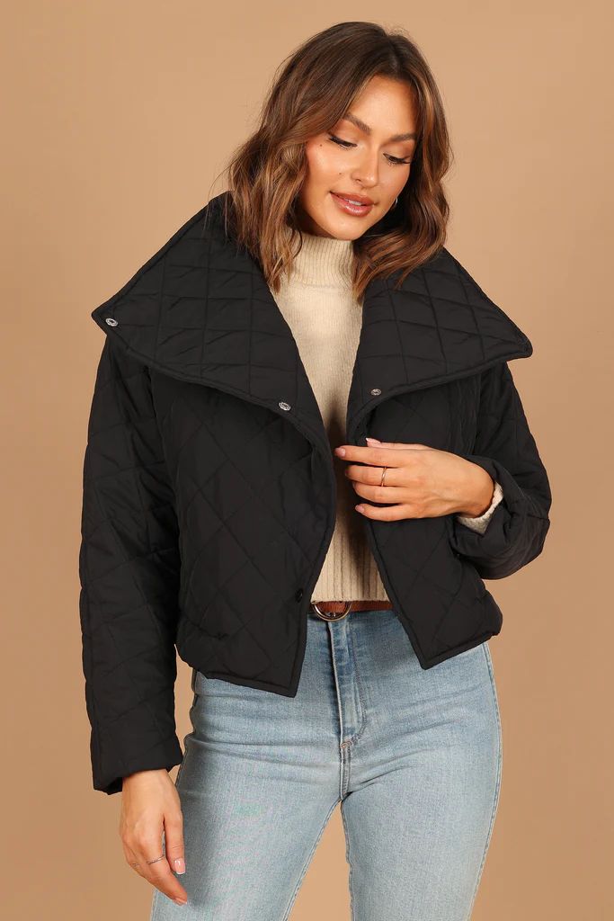 Susannah Quilted Jacket - Black | Petal & Pup (US)