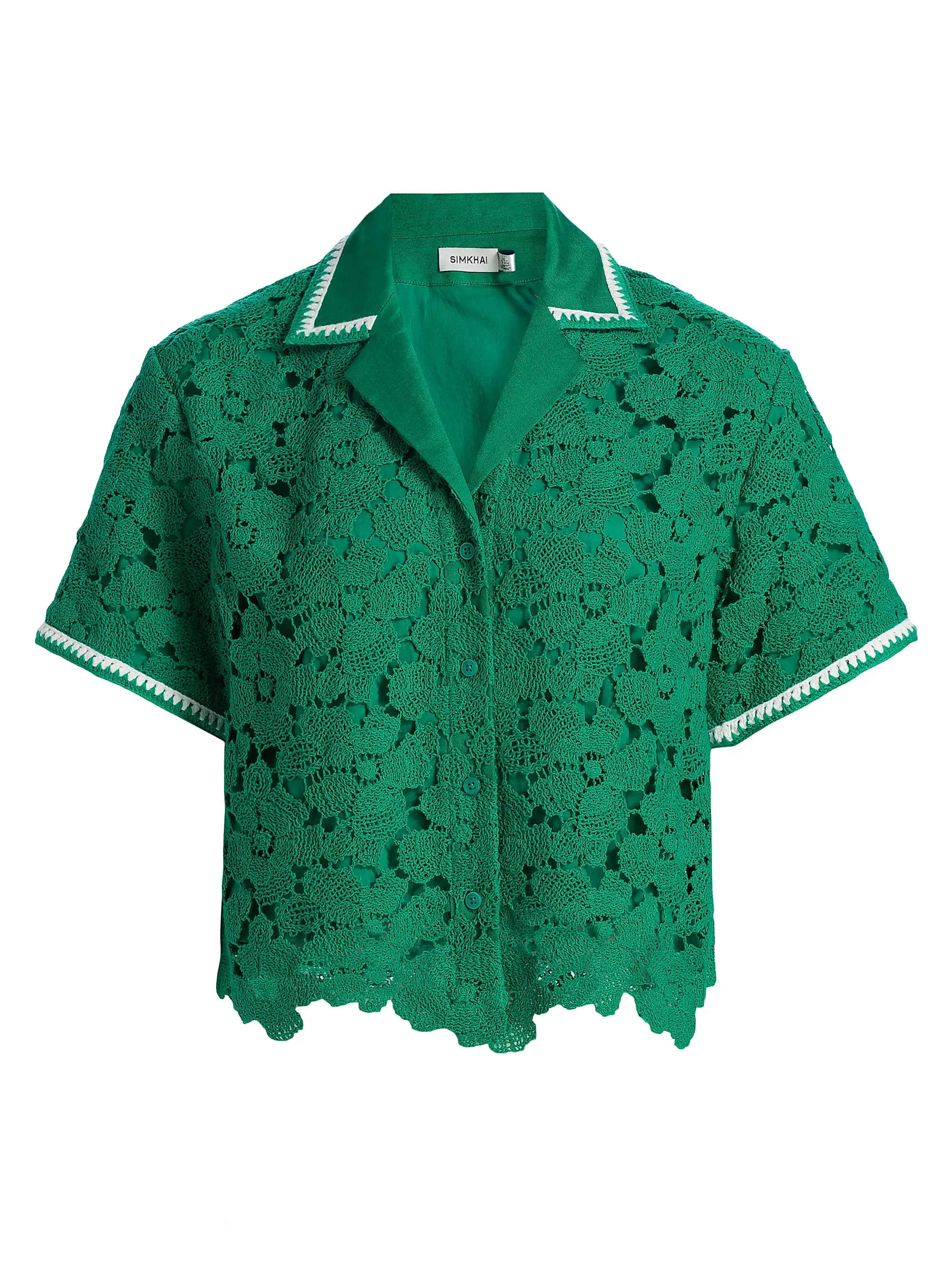 Glenn Lace Camp Shirt | Saks Fifth Avenue