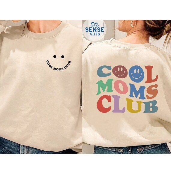 Cool Moms Club Sweatshirt Cool Mom Sweatshirt Cool Mom Club - Etsy | Etsy (US)