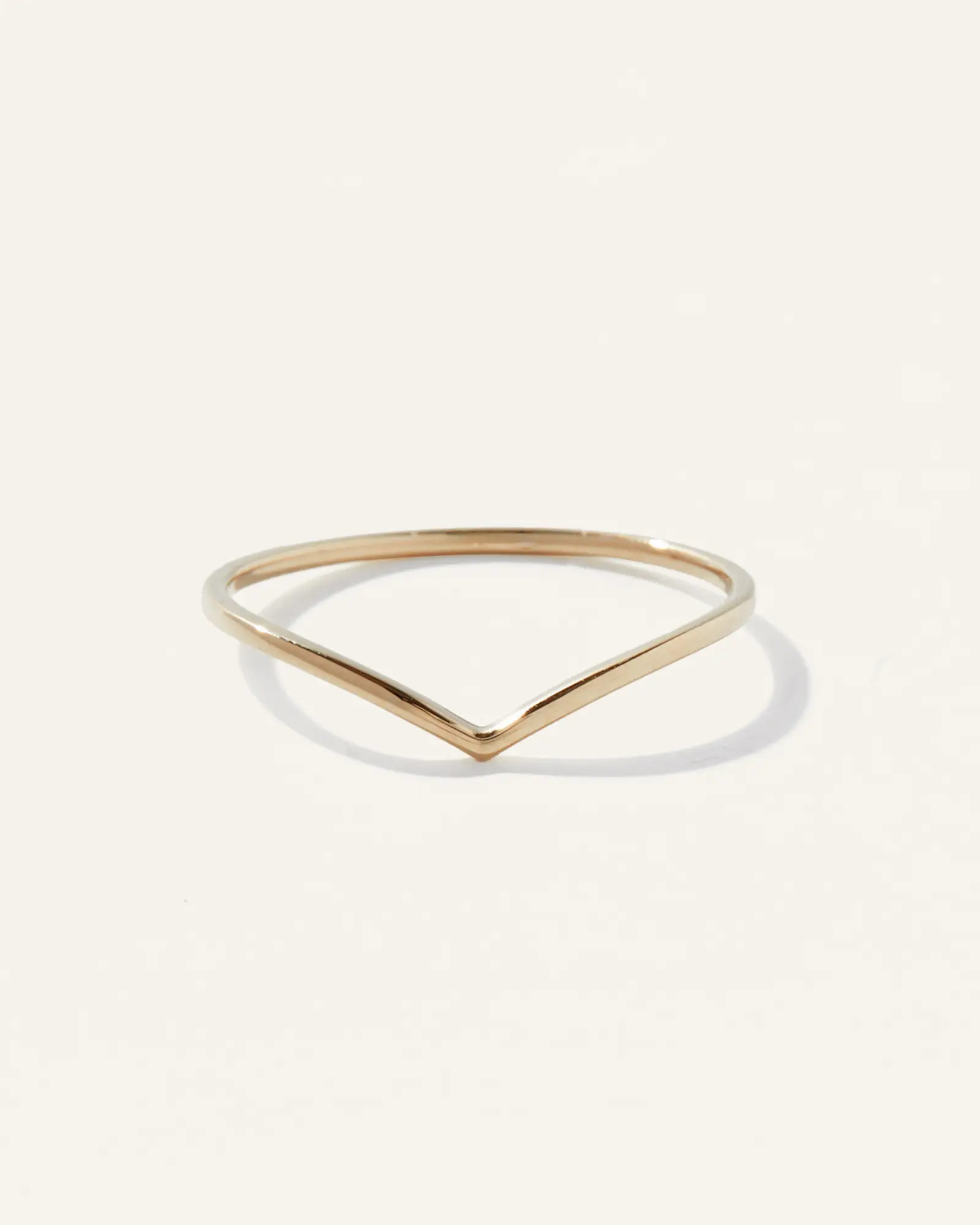 14K Gold Wishbone Ring in Yellow Gold | Quince