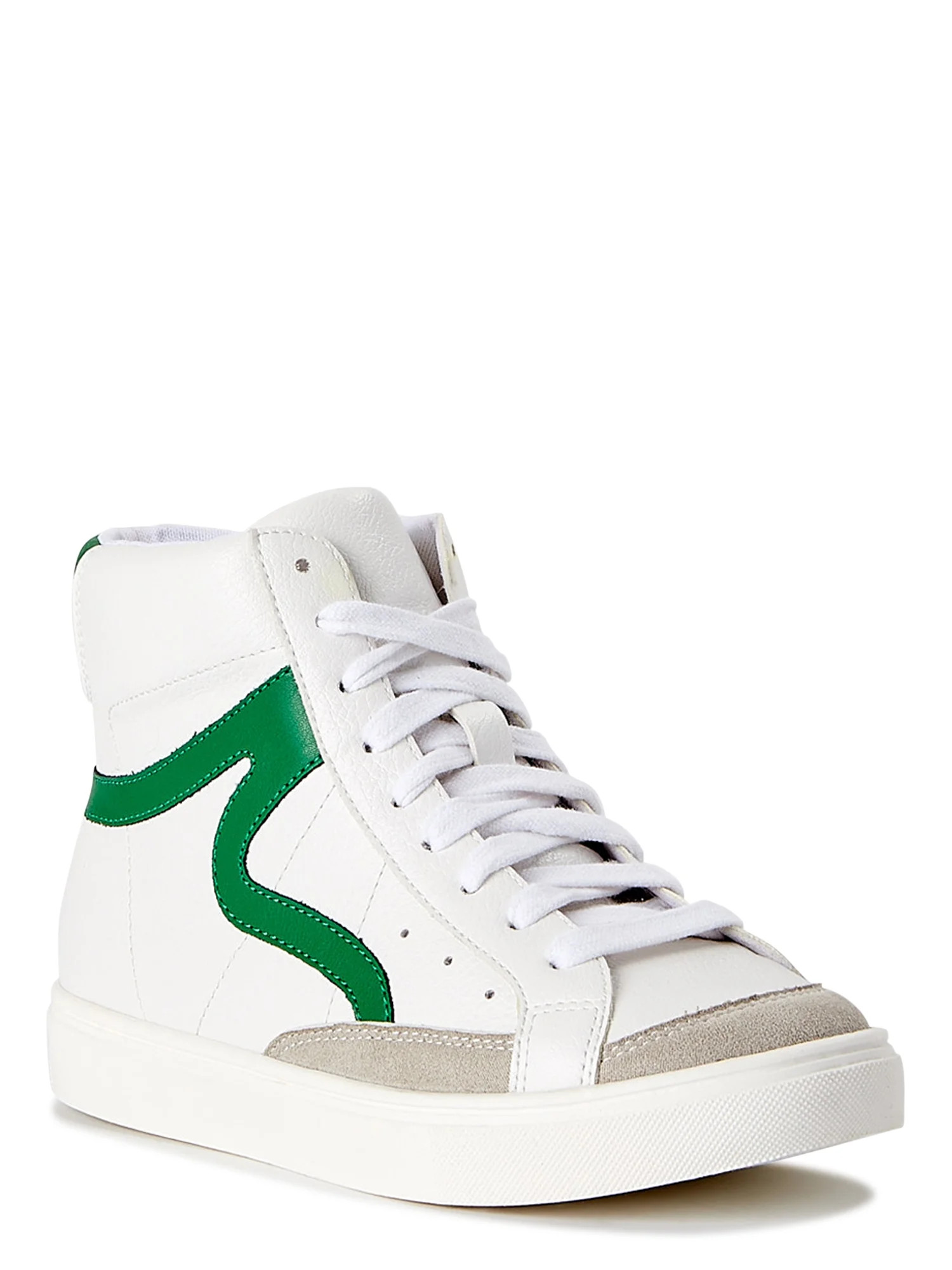 Wonder Nation Little & Big Boys Throwback High-Top Sneakers, Sizes 13-6 | Walmart (US)