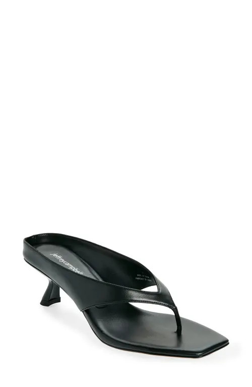 Jeffrey Campbell Kitten Heel Flip Flop in Black at Nordstrom, Size 9 | Nordstrom