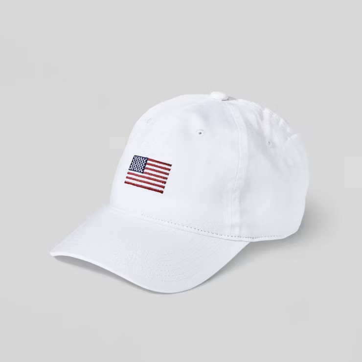 American Flag Dad Hat - White | Target