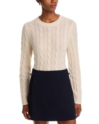 100% Cashmere Cable Knit Crewneck Sweater - Exclusive | Bloomingdale's (US)