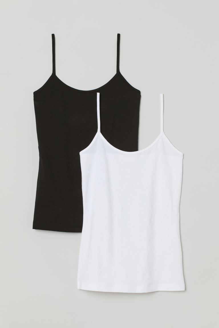 2-pack Jersey Tank Tops | H&M (US + CA)