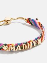 Kids' Custom Woven Friendship Bracelet - Multi Stripe | BaubleBar (US)