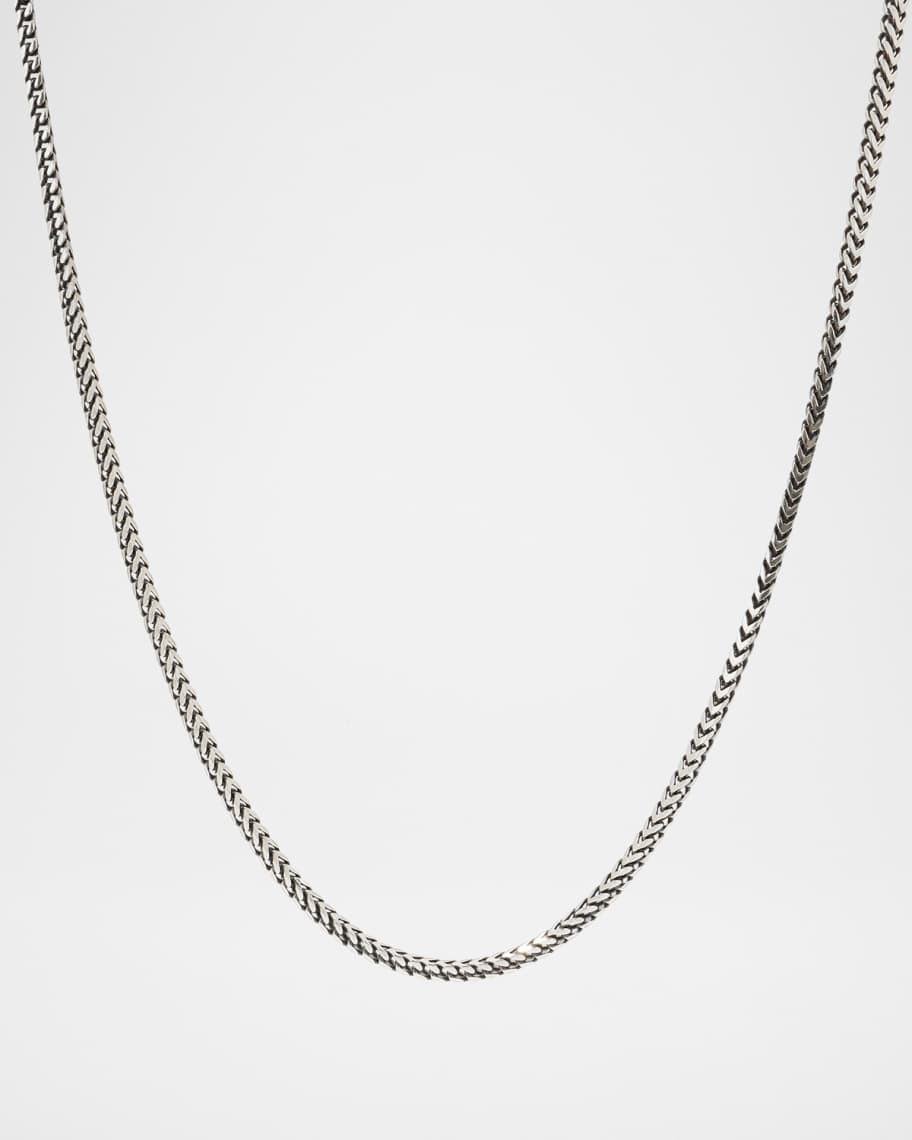Men's Silver Wheat Chain Necklace, 20"L | Neiman Marcus