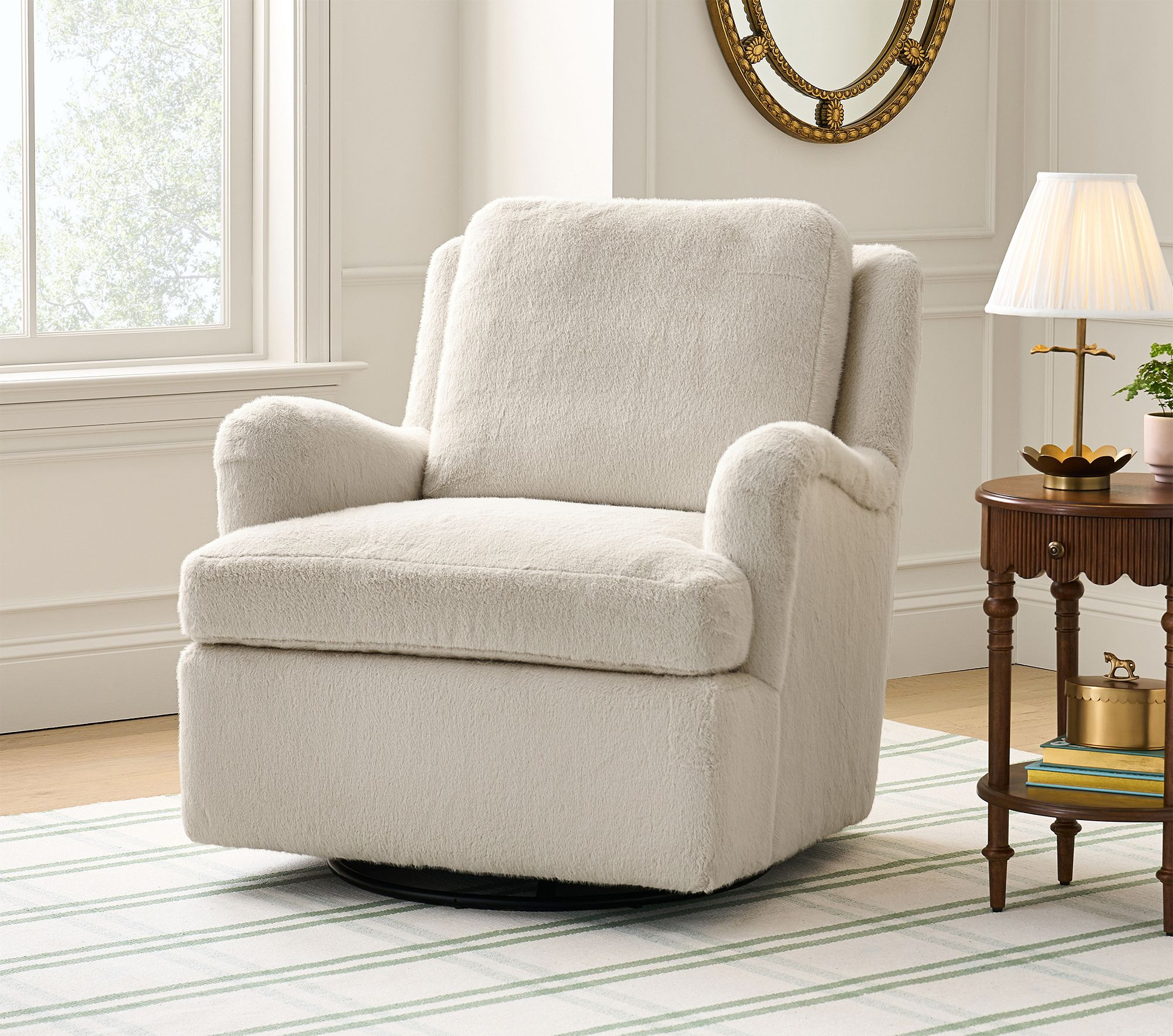 Chris Loves Julia Swivel Glider | Pottery Barn Kids