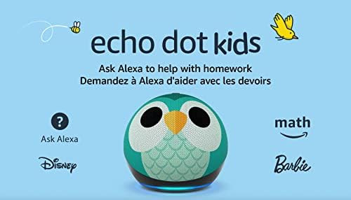 Echo Dot (5th Gen, 2022 release) Kids | Designed for kids, with parental controls | Owl | Amazon (US)