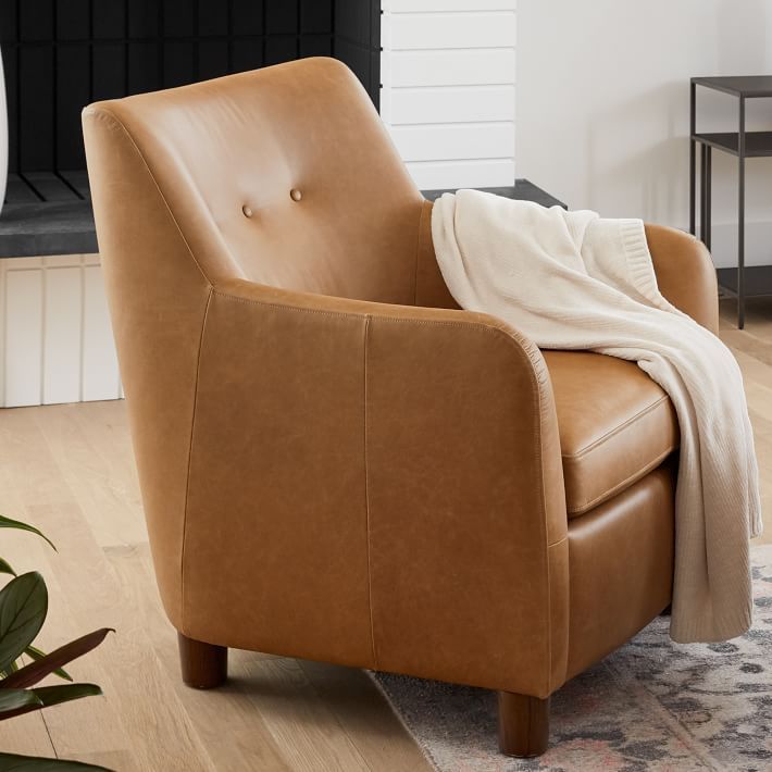 Teddy Leather Club Chair | West Elm (US)