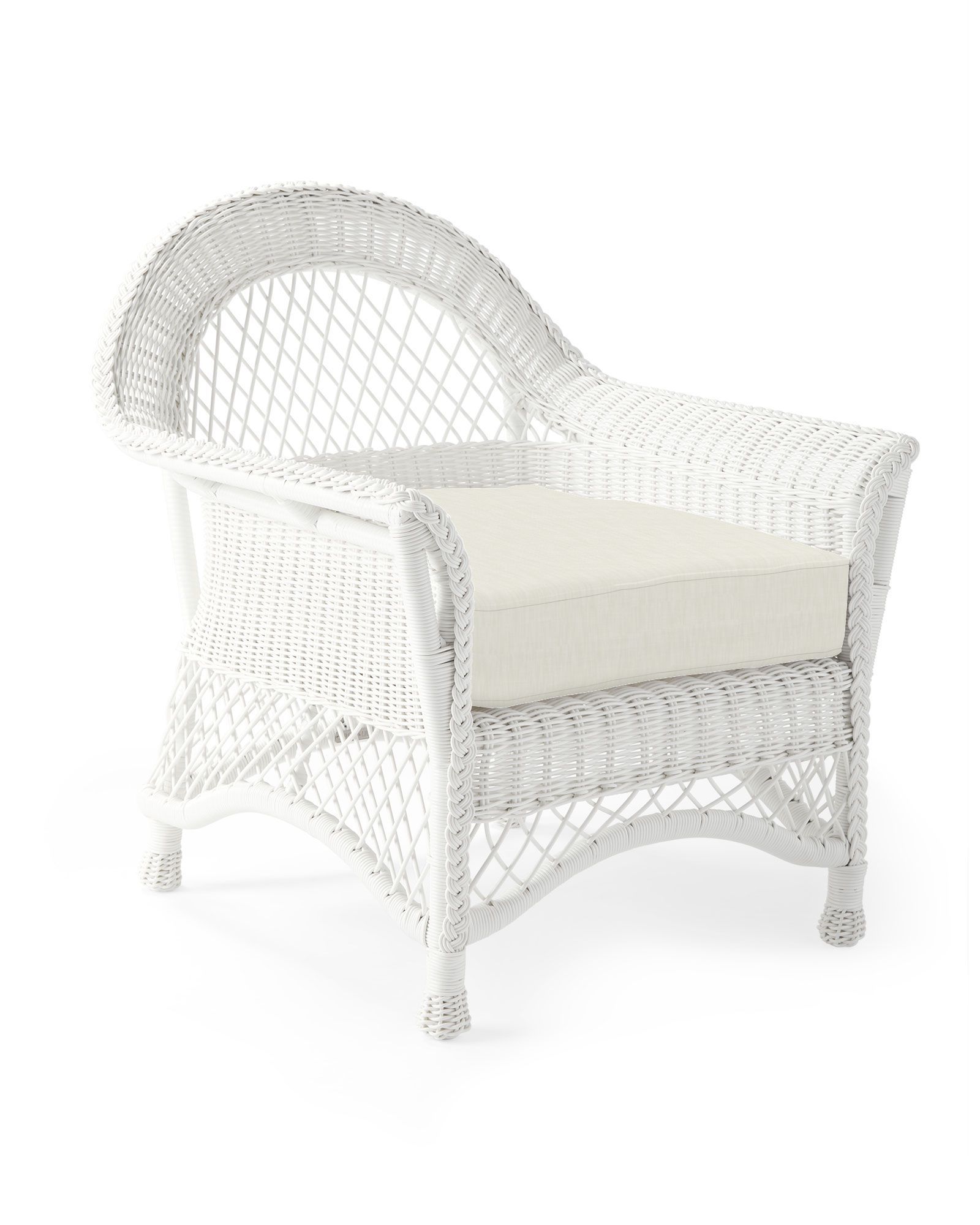 Kiawah Lounge Chair - White | Serena and Lily