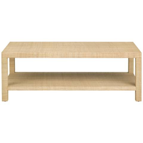 Providence Rafia 50"W Light Tan Rectangular Cocktail Table - #3470C | Lamps Plus | Lamps Plus