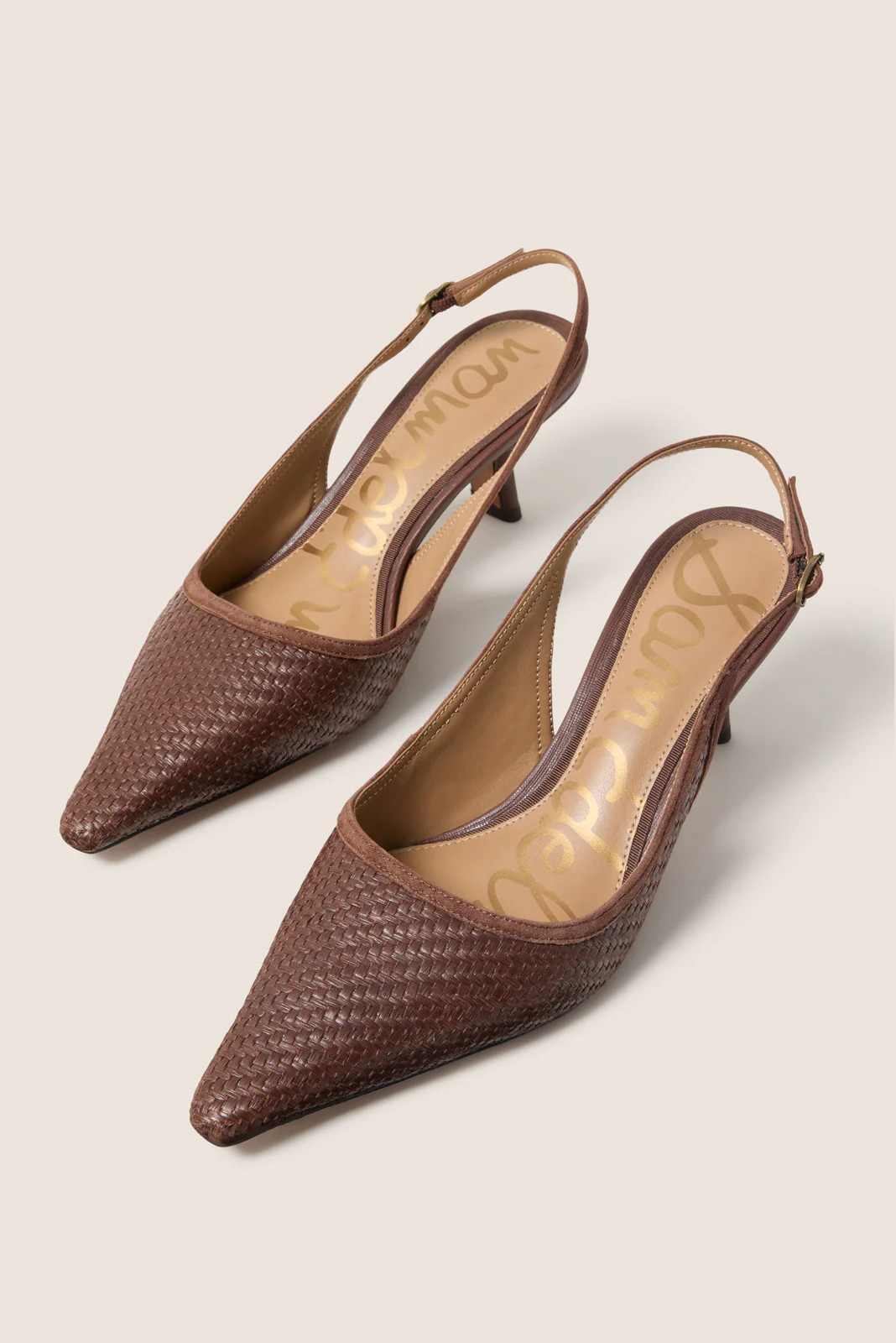 SAM EDELMAN Women's Bianka Sling Back Shoes, Size 6.5, Brown | Evereve