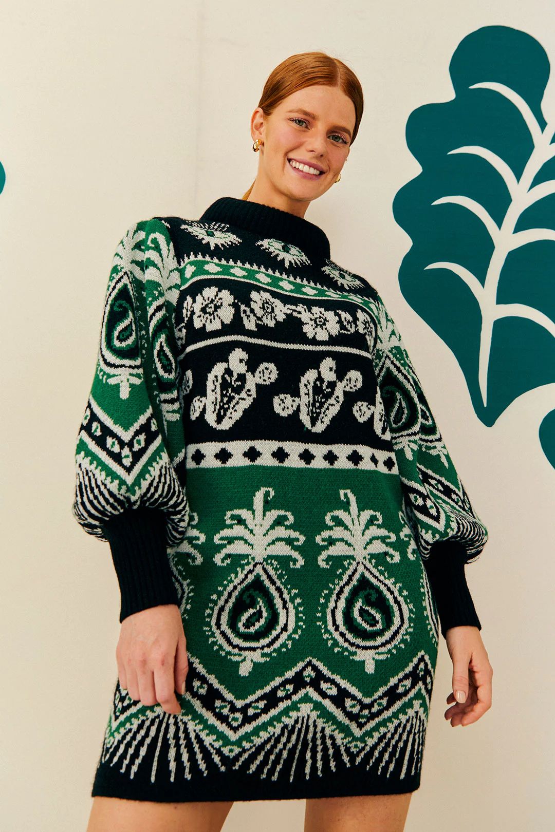 Mystic Scarf Sweater Dress | FarmRio