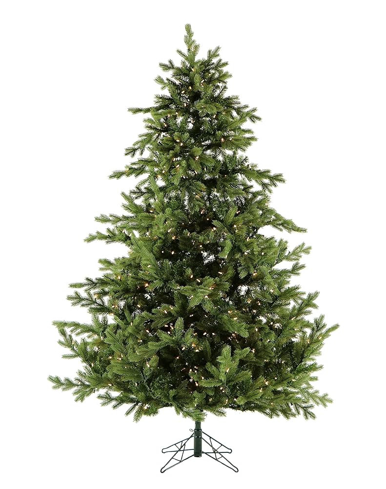Fraser Hill Farm 9-Ft. Foxtail Pine Artificial Christmas Tree with Warm White LED Lights and Stan... | Amazon (US)