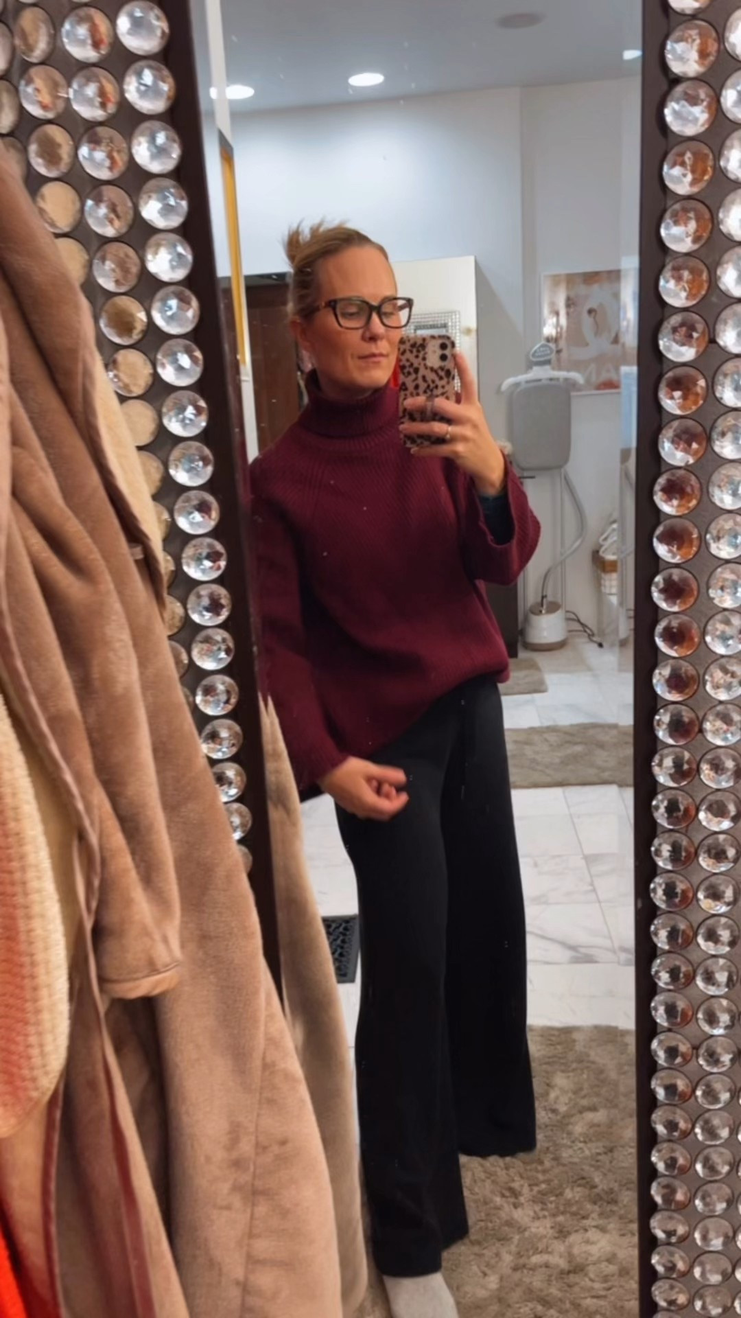 I’ve been keeping it casual over here for the last two weeks because we have gone through. I think every sickness you could possibly go through and I started wearing nothing but sweatshirts and sweatpants and I decided I needed to step up my game a little bit even if I am just hanging out in the house and also I have tons of sweaters, but I don’t ever wear anymore so it’s time to go through them all and see if I’m actually gonna keep them or if it’s time to donate them￼-I of course had a pair them with a pair of @Spanx  air essentials super soft pants. These are so comfy and cozy. ￼

#LTKmomlife #LTKmorningroutine #LTKgrwm