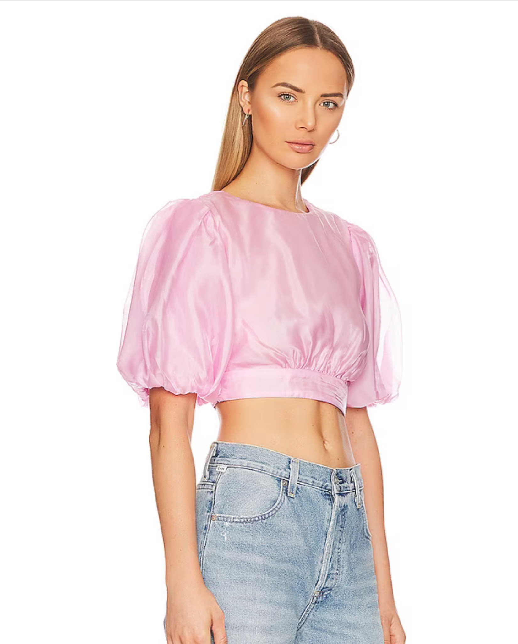 Enya Organza Top in Soft Pink.

#LTKfindsunder50 #LTKsalealert
