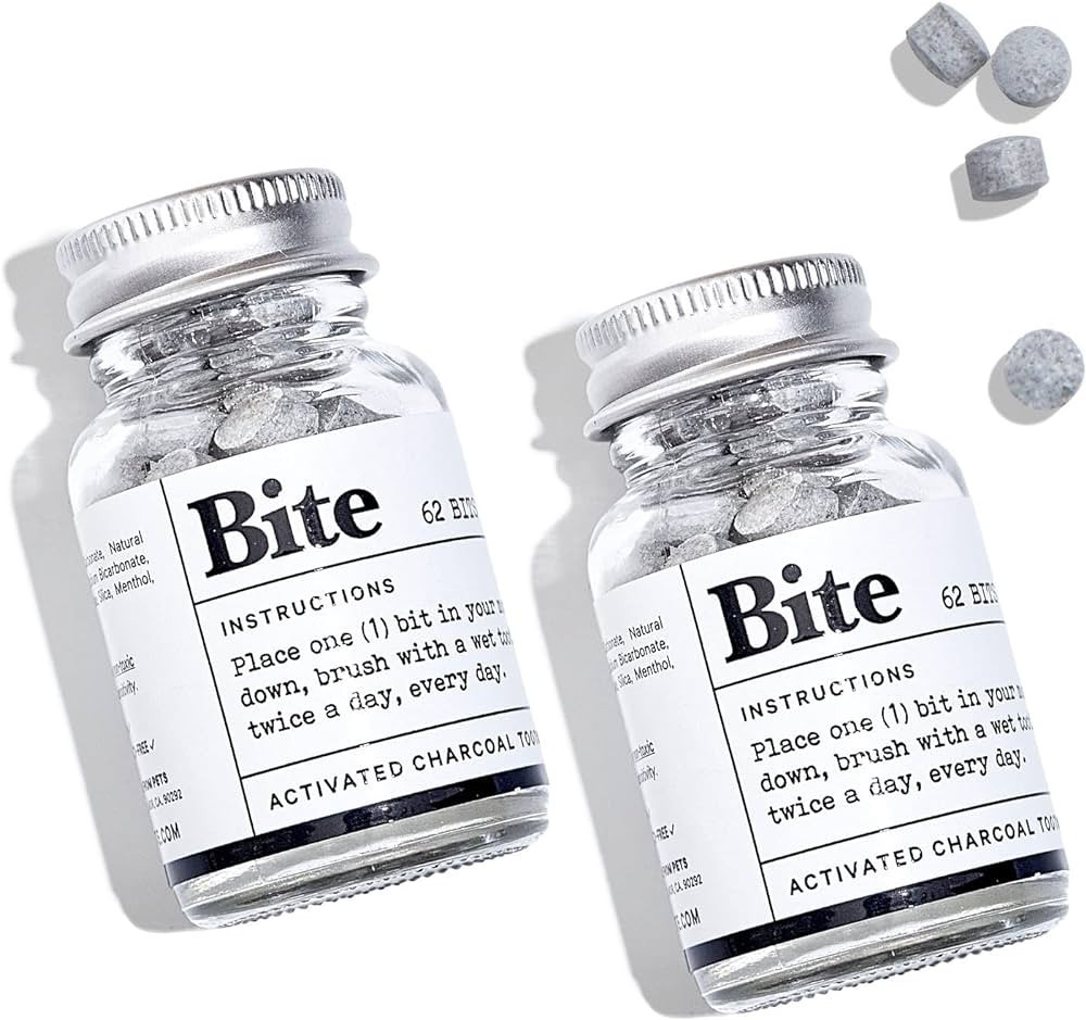 Bite Toothpaste Bits with Nano Hydroxyapatite - Eco and Travel-Friendly Whitening Toothpaste Tabl... | Amazon (US)