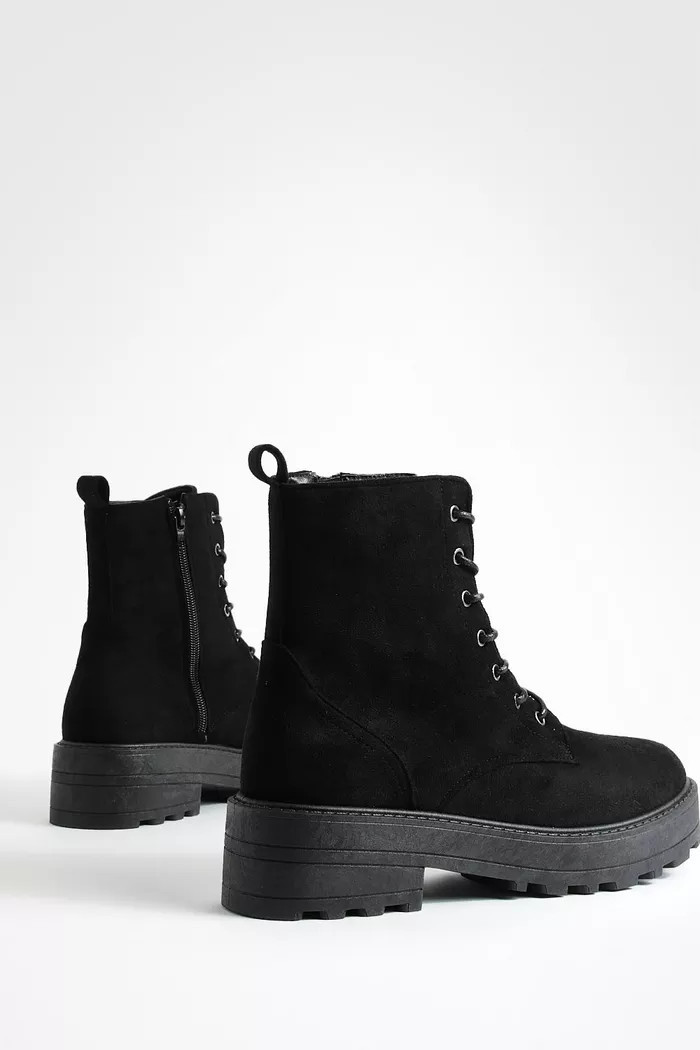 Lace Up Chunky Hiker Boots | Boohoo.com (UK & IE)