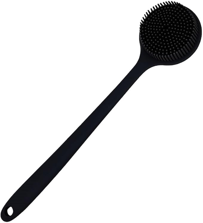Silicone Body Scrubber, Long Handle Back Scrubber for Body, Shower Srush Back Brush Body Exfoliat... | Amazon (US)