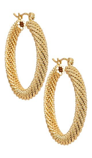 Tuli Hoop Earring in Gold | Revolve Clothing (Global)