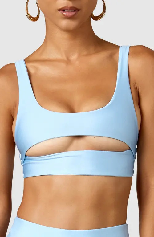 MBM Swim Lucky Bikini Top in Airy Blue at Nordstrom, Size Medium | Nordstrom