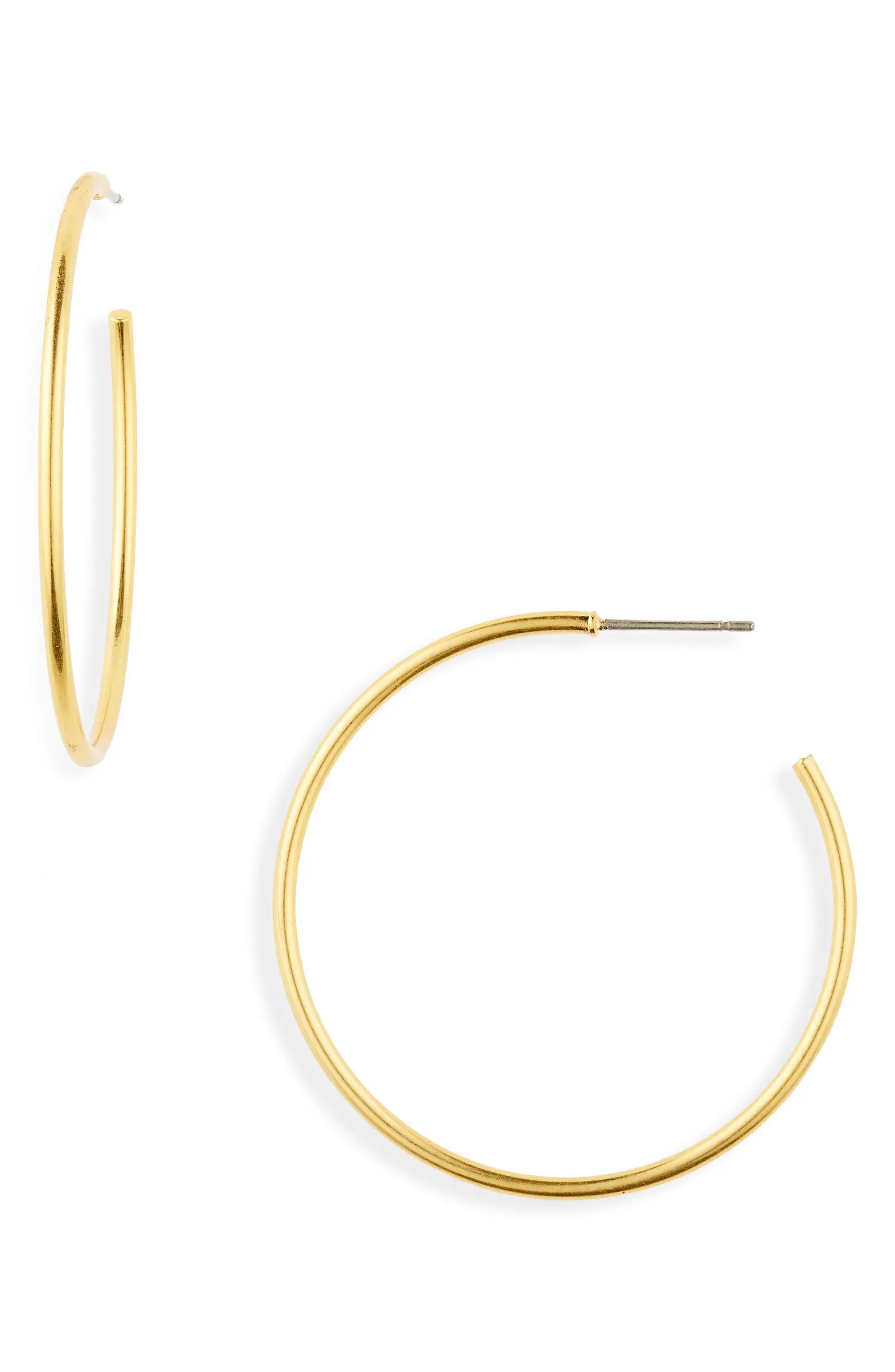 Madewell Medium Hoop Earrings | Nordstrom | Nordstrom