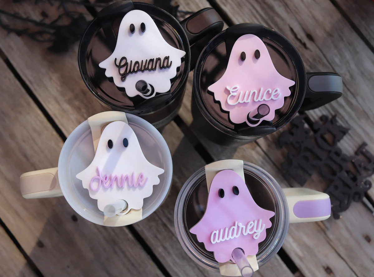 Halloween Ghost Personalized plate for Stanley 40oz / 30 oz | Simingo