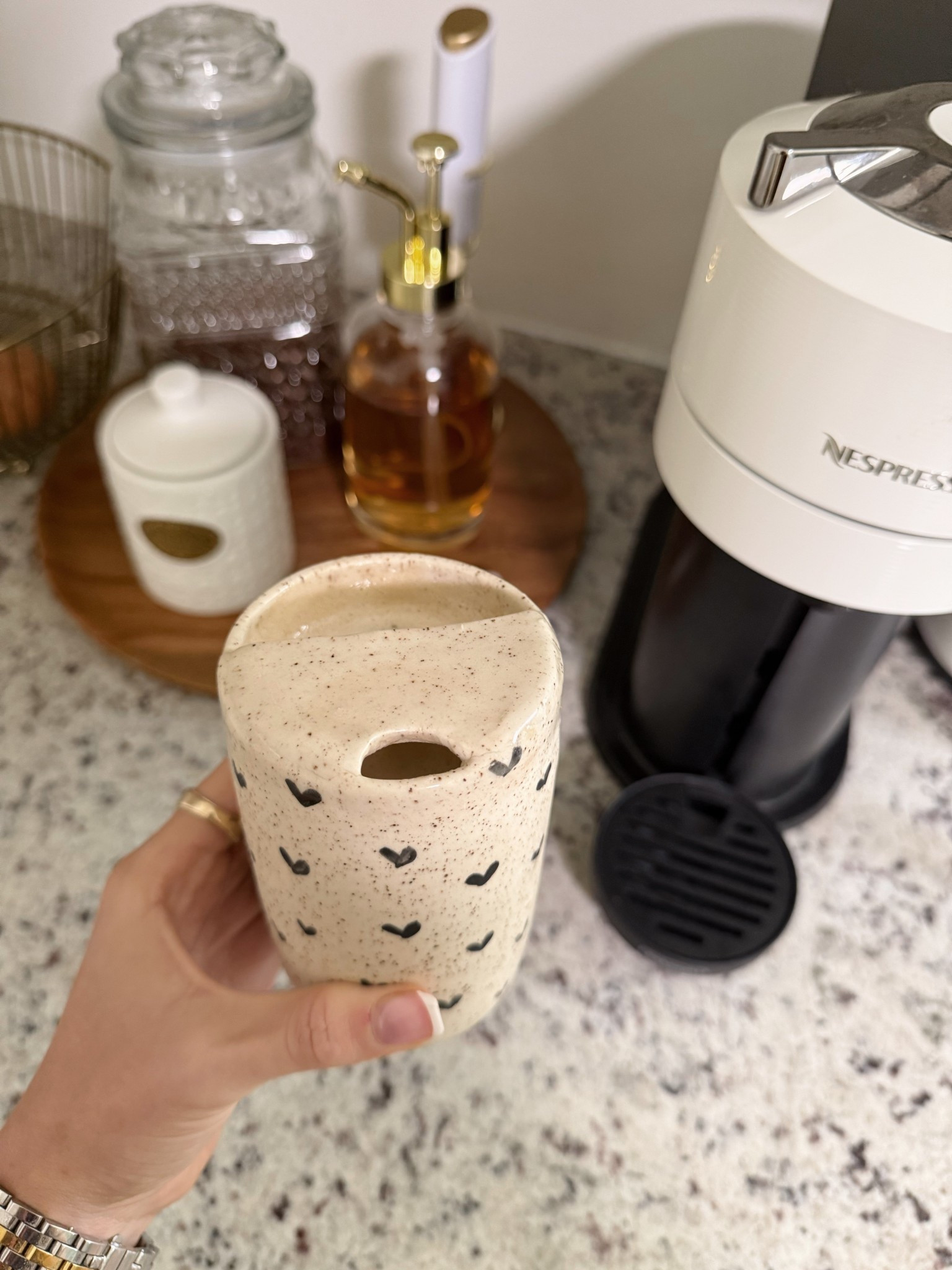 To-go heart mug — also comes in red hearts!