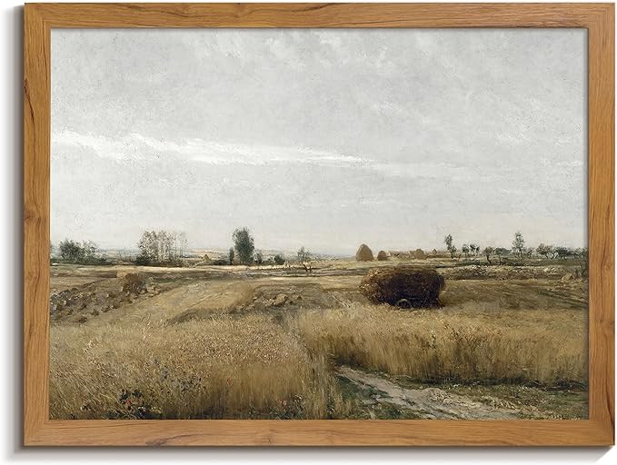 Gardenia Art Autumn Country Field Wall Art Vintage Countryside Harvest Scene Decor Classical Farm... | Amazon (US)