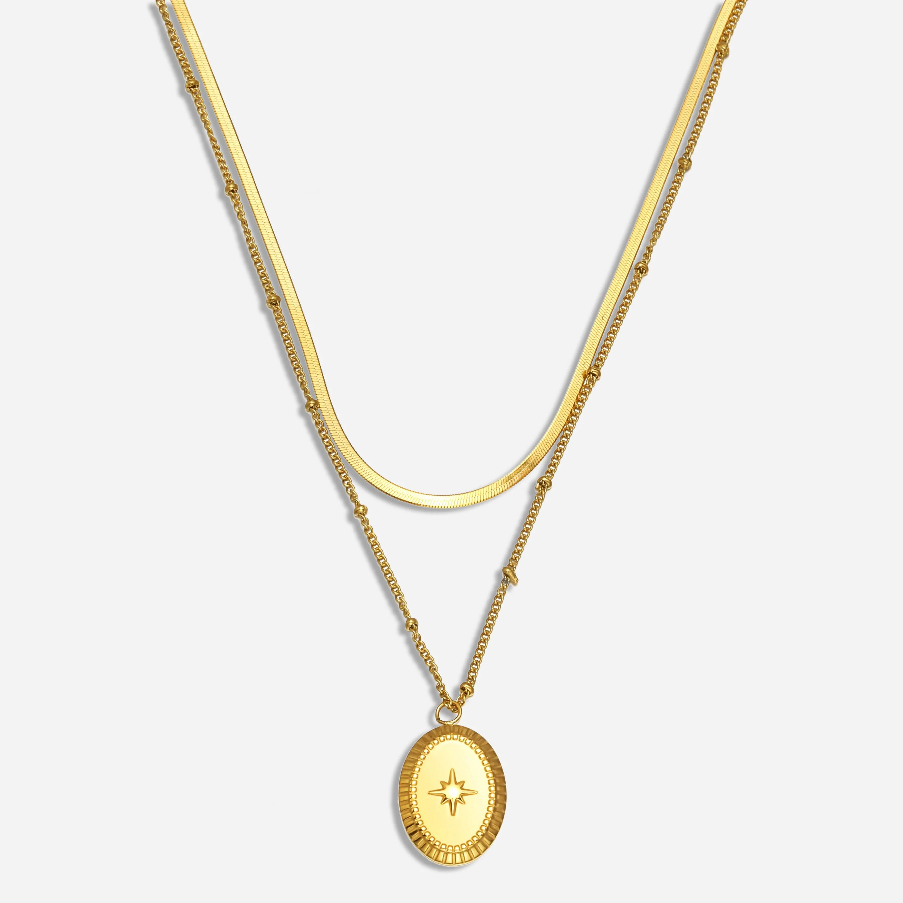 Andrea Layered Pendant Necklace | Victoria Emerson