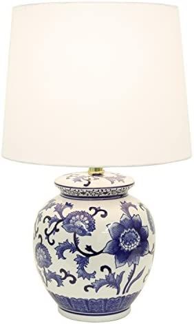 JONATHAN Y JYL8023A Juliana 26.25" Chinoiserie Ceramic LED Table Lamp Traditional Bedside Desk Ni... | Amazon (US)