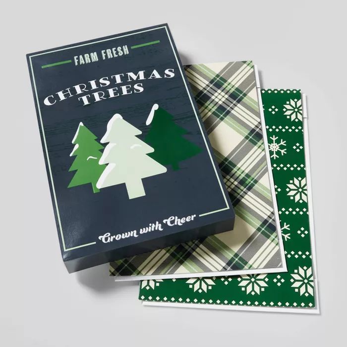 3ct Christmas Assorted Print Shirt Gift Boxes Green - Wondershop™ | Target