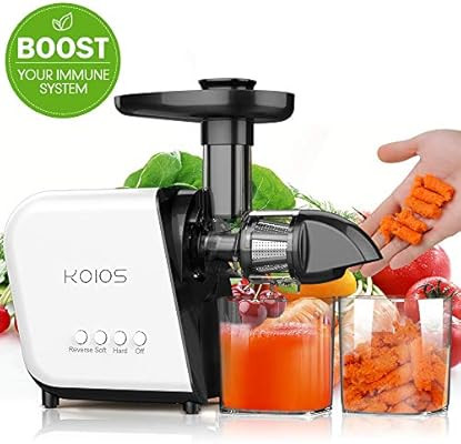 KOIOS Slow Masticating Juicer Extractor Machines ≤60 dB, Reverse Function & 7 Level Longer Spir... | Amazon (US)