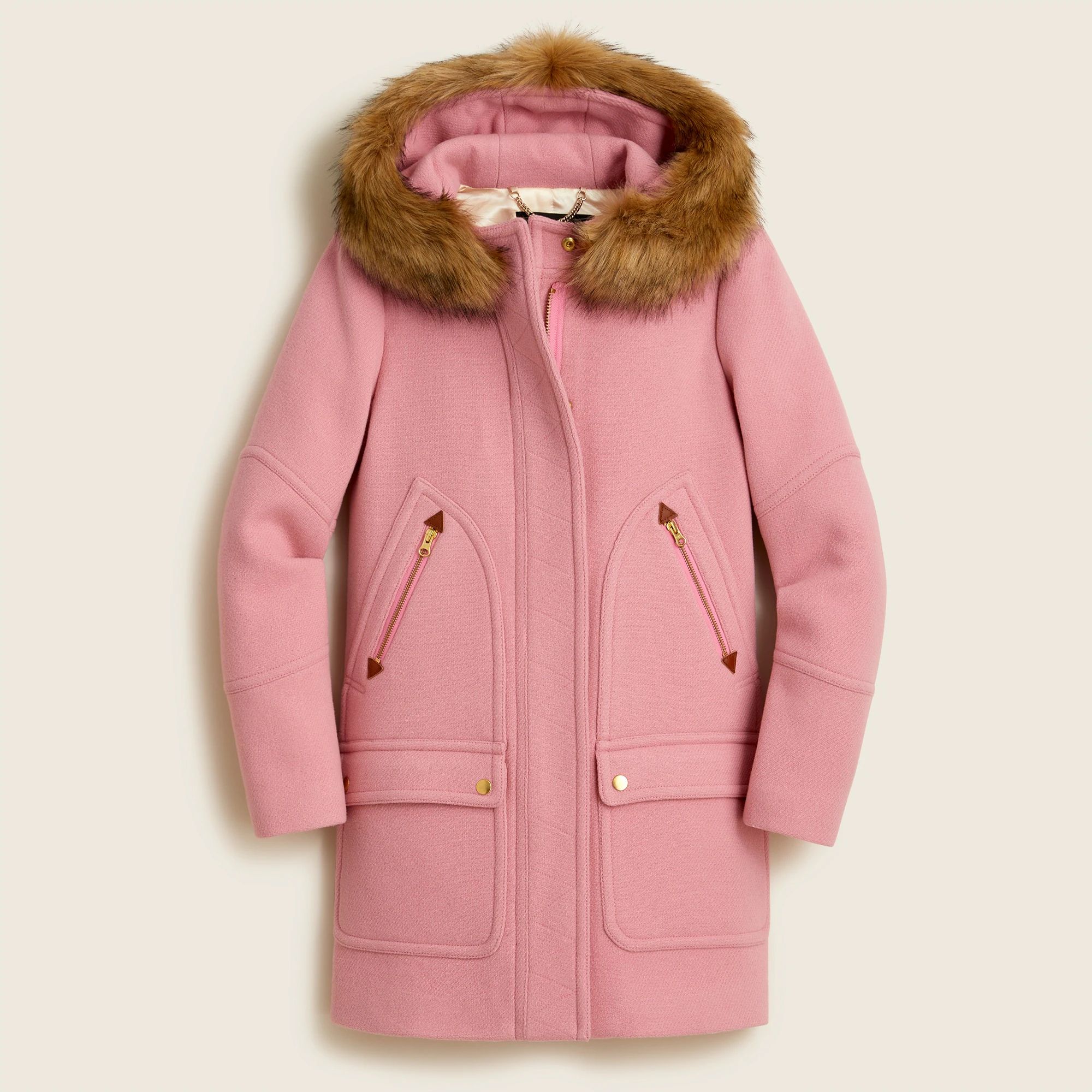 J.Crew: Chateau Parka In Italian Stadium-cloth Wool For Women | J.Crew US