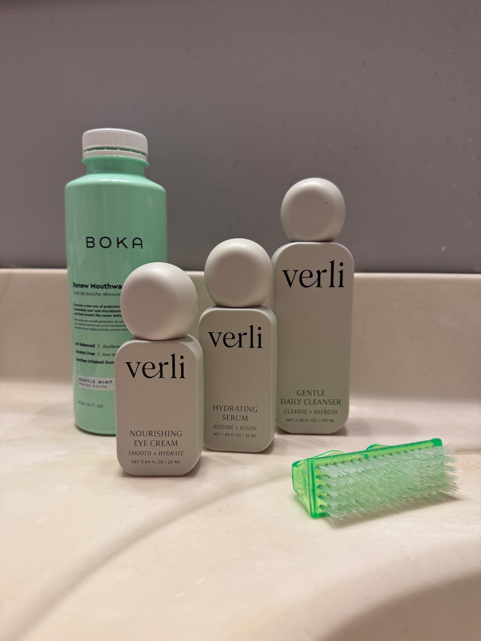 Verli skincare hydrating serum face nourishing eye cream gentle daily cleanser boka oral hygiene morning routine evening long lasting 

#LTKmorningroutine #LTKselfcare #LTKmomlife