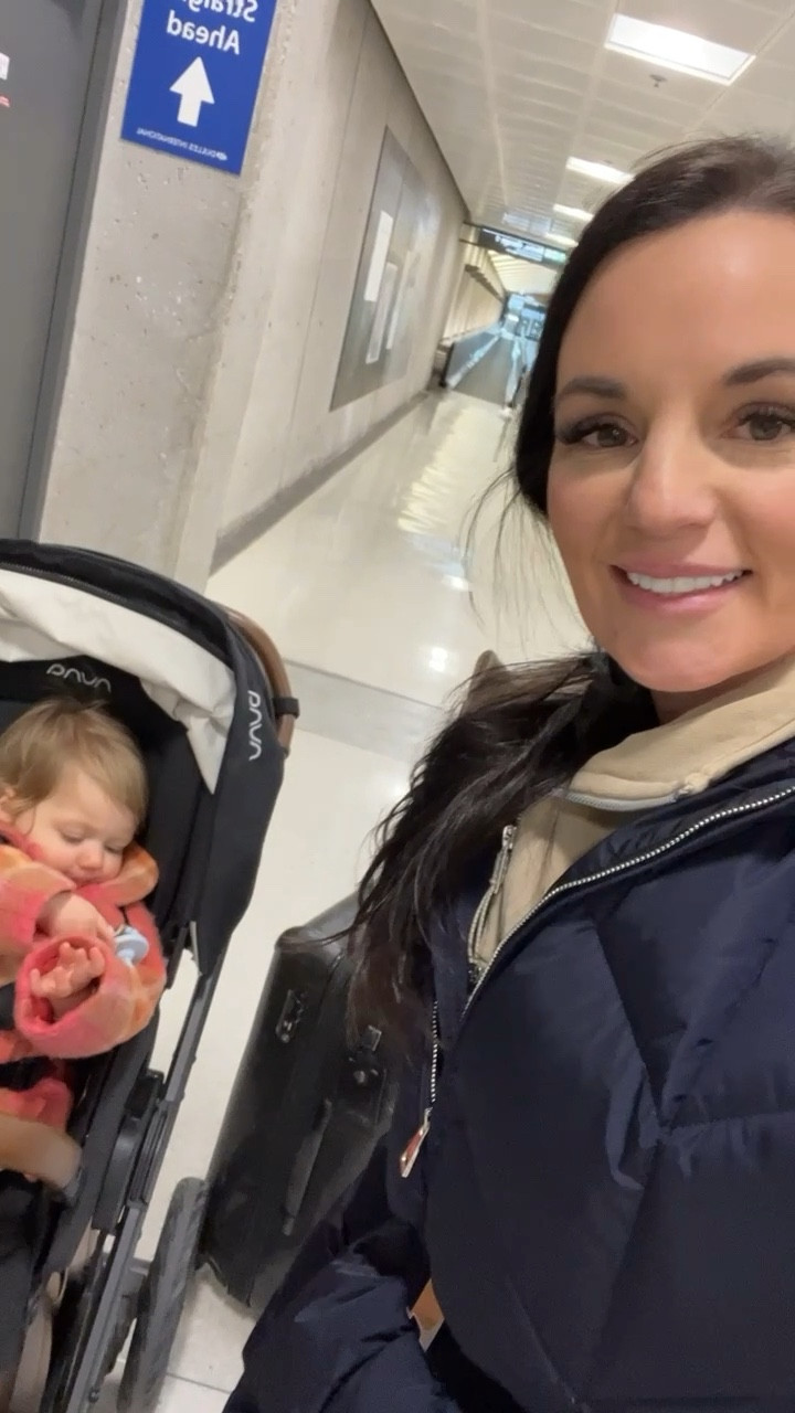 Airport style ✈️
.
Mommy and daughter / flying / airport look / moncler / winter style / Nyc / cold weather / lululemon/ Nuna / stroller / leggings / casual style / kid’s accessories / 14 months / baby girl / infant / toddler 

#LTKtravel #LTKfamily