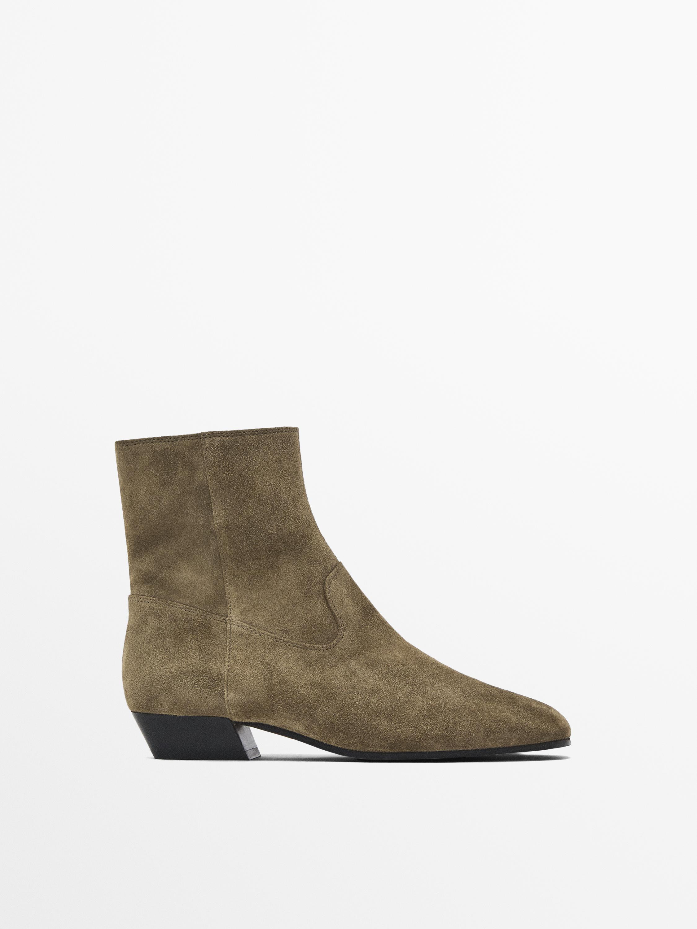Soft flat ankle boots | Massimo Dutti US