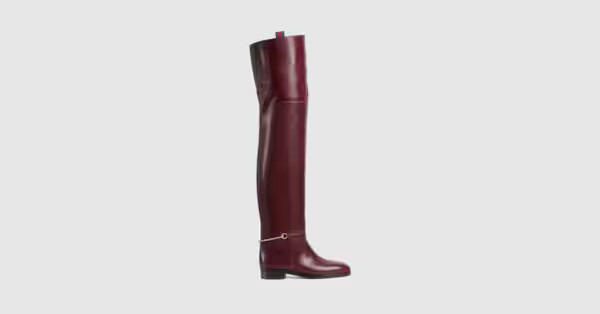 Women's slim Horsebit knee-high boot | Gucci (US)
