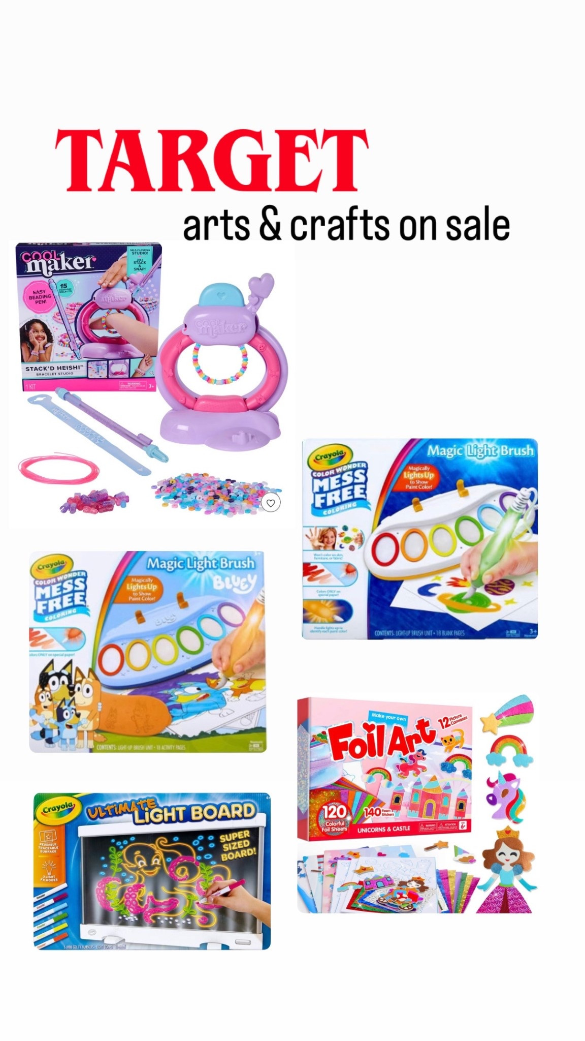 Arts and crafts on sale at target. Toddler art, mess free art. Crafts for kids. 

#LTKGiftGuide #LTKHoliday #LTKCyberWeek