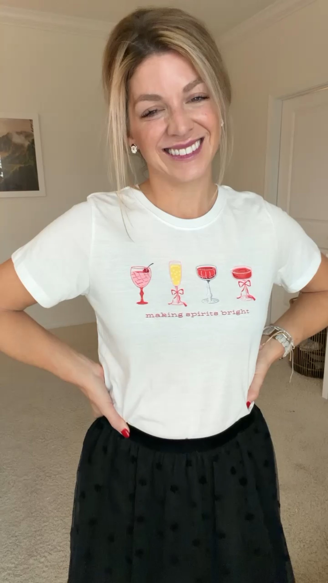 Loving these soft, PERFECT fit holiday tees you can dress up or down! #walmartpartner @walmartstyle #walmartstyle

#LTKootd #LTKSeasonal #LTKHoliday