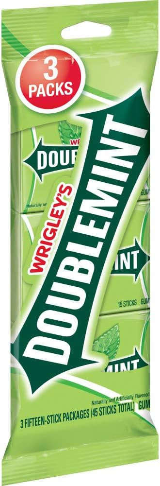 Wrigley, Doublemint Gum, 15 Count (Pack of 3) | Amazon (US)