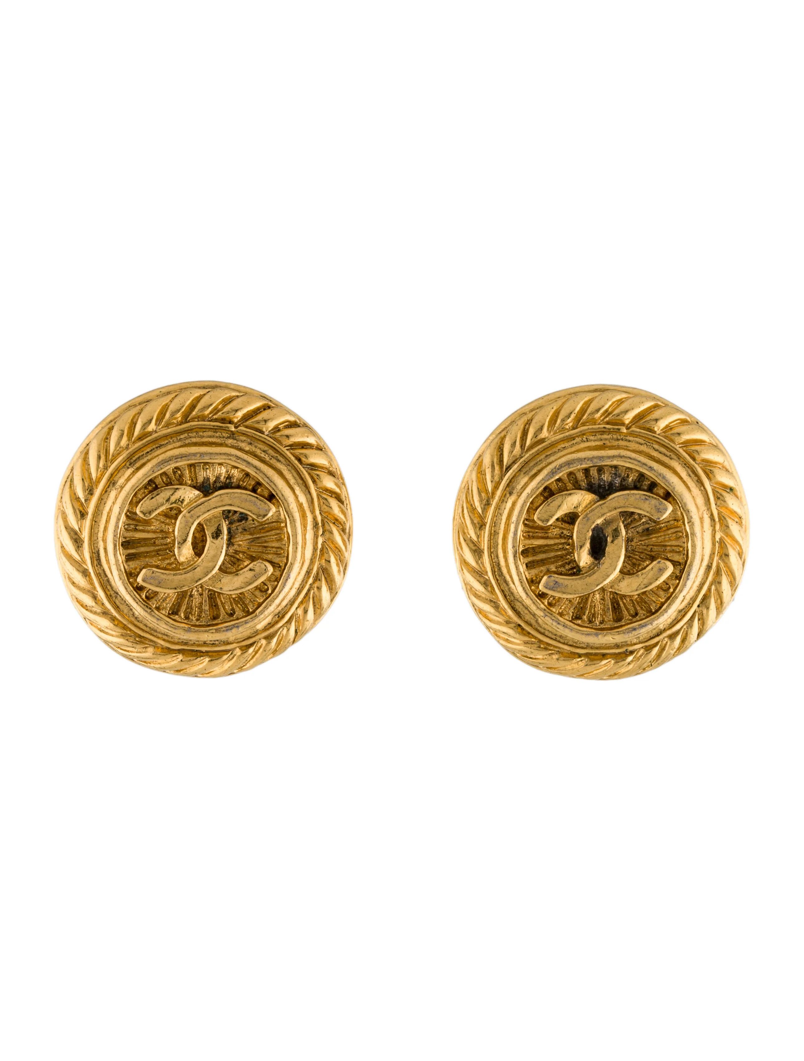 Vintage Rope CC Clip-On Earrings | The RealReal