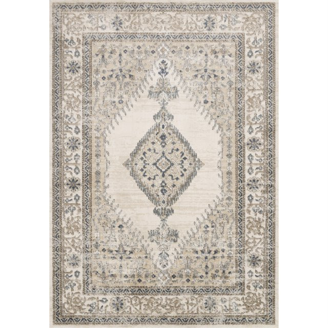 Loloi Teagan Oatmeal / Ivory 6'-7" x 9'-2" Area Rug | Walmart (US)
