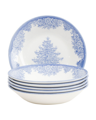 6Pk Christmas Tree Cereal Bowls | TJ Maxx