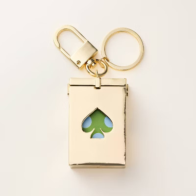 Mini Deck of Cards Bag Charm Keychain - kate spade new york x Target Gold | Target