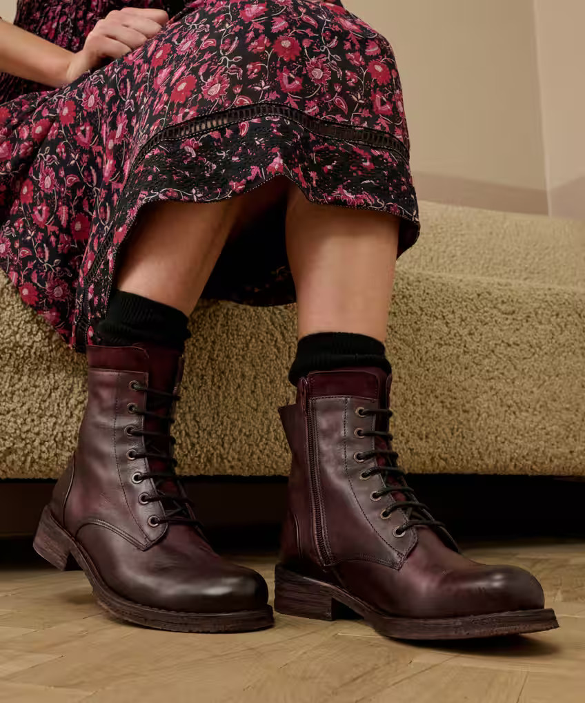 Leather Lace Up Boots | Brora