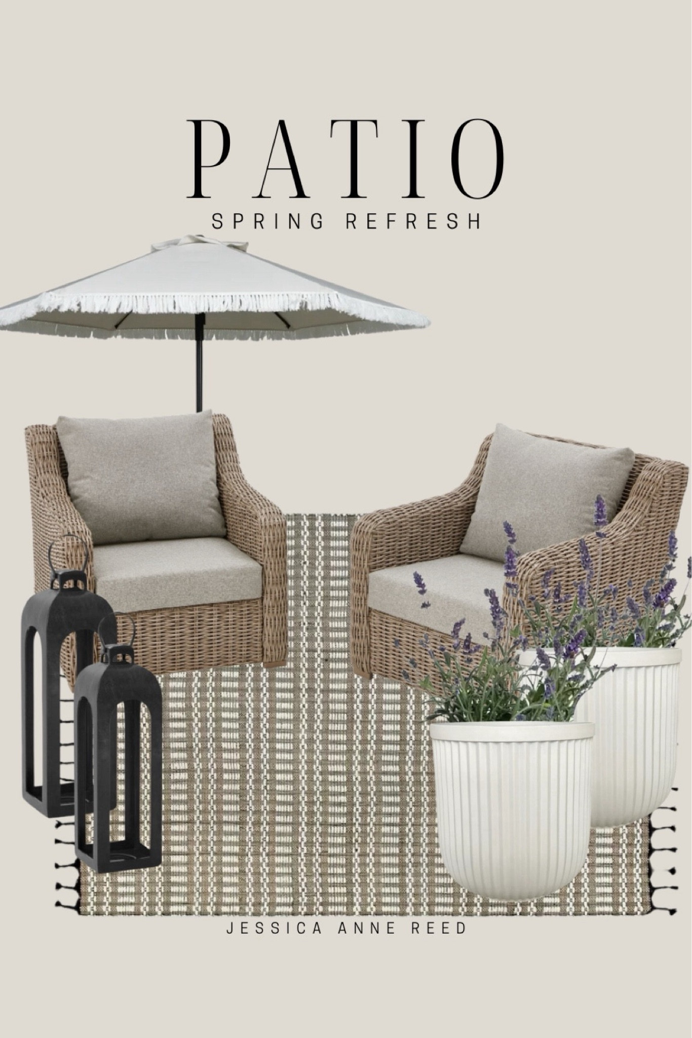 Spring patio, spring refresh, backyard furniture, outdoor furniture, patio furniture, outdoor decor, outdoor rug, neutral outdoor rug, Walmart home, Target home 



#LTKSeasonal #LTKfindsunder50 #LTKhome