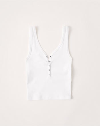 Slim-Fit Henley Tank Top | Abercrombie & Fitch (US)